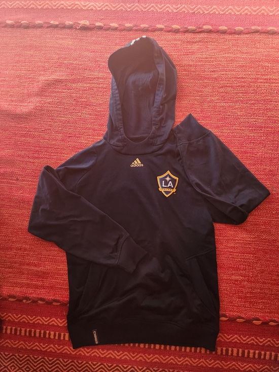 adidas Other - Rare David Beckhman Adidas LA Galaxy Navy Hooded Pullover